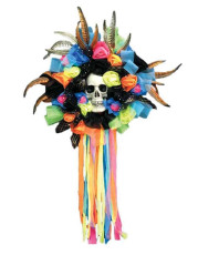 Day of the Dead Skull Wreath