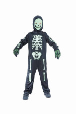 Kids Glow-in-the-dark Skeleton Costume