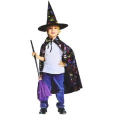 Kids Witch Hat and Cape Set