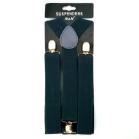 Adult Black Suspenders