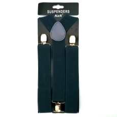 Adult Black Suspenders