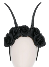 Black Rose Devil Horns