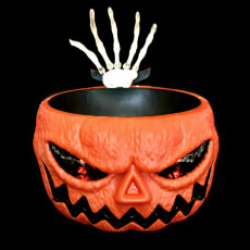 Pumpkin Grabing Hand Bowl