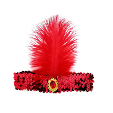 Gatsby Headband Red