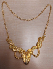 Metallic Gold Snake Necklace