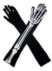 Skeleton Long Gloves