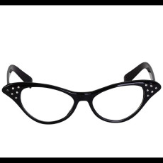 Black 50's Glasses