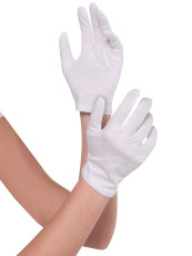 Short White Gloves
