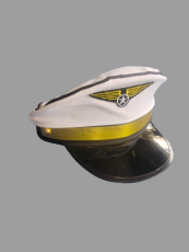 White Pilot Hat