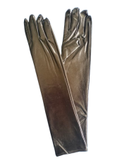 Shiny Black Gloves