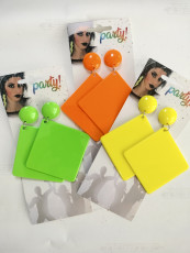 Big Square 80's Earrings